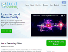 Tablet Screenshot of lucidacademy.com